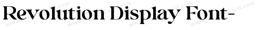 Revolution Display Font字体转换